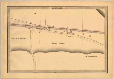 Erie Canal Survey, Minden showing Lock Number 14 and Road to Fort Plain 