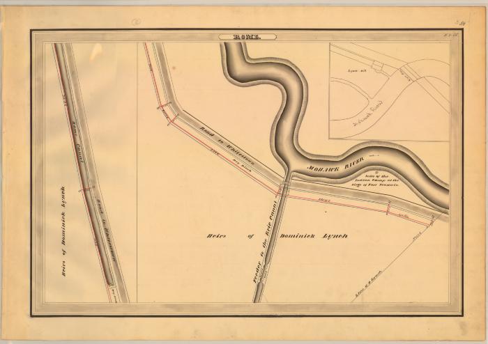 Erie Canal Survey, Rome showing Mohawk River and Feeder to the Erie Canal 