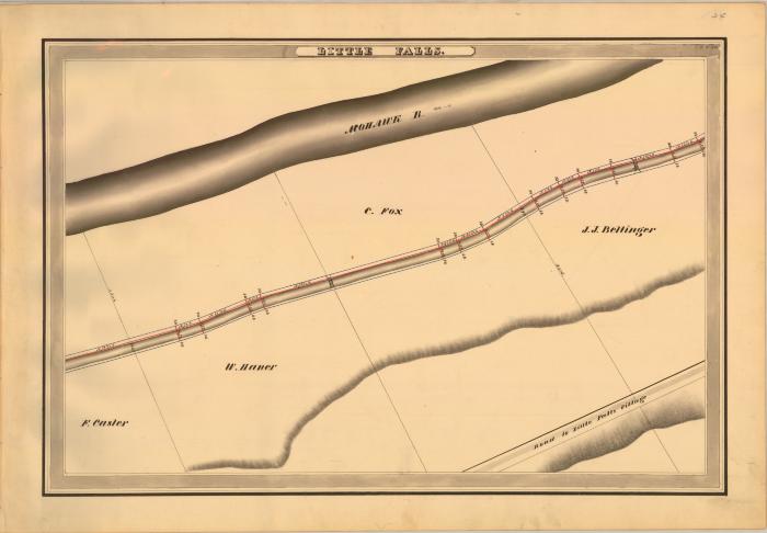 Erie Canal Survey, Little Falls showing Caster and Bellinger 