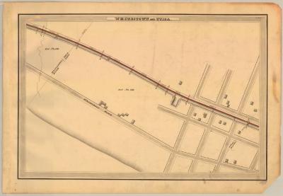 Erie Canal Survey, Whitestown and Utica showing Town Line and Whitesboro Road 