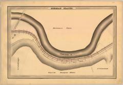 Erie Canal Survey, German Flatts showing Road to Little Falls and Mohawk River 