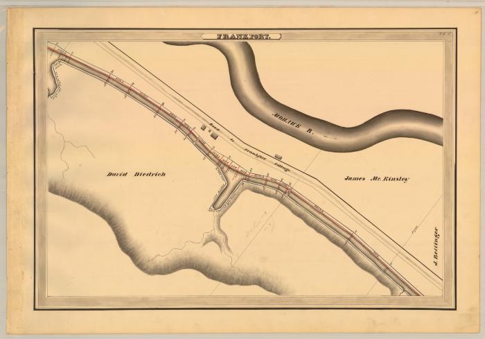 Erie Canal Survey, Frankfort showing Diedrich and Kinsley 