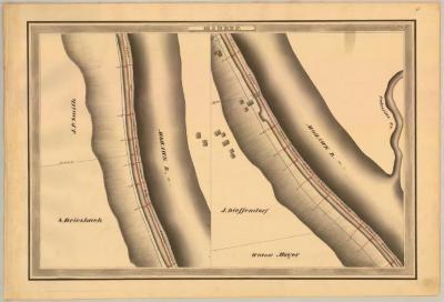 Erie Canal Survey, Minden showing Mohawk River and Palestine Creek 