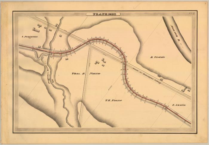 Erie Canal Survey, Frankfort showing Ferguson’s Brook 