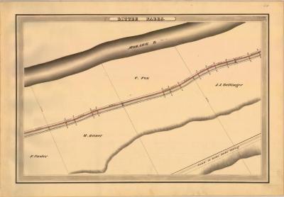 Erie Canal Survey, Little Falls showing Caster and Bellinger 