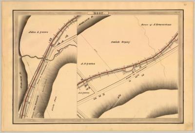 Erie Canal Survey, Root showing Leonardson’s Creek and Road to Fultonville 