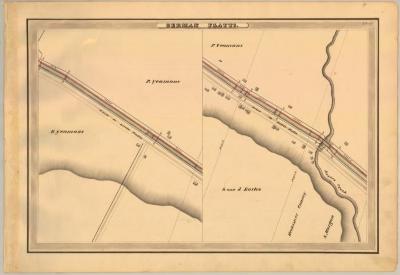 Erie Canal Survey, German Flats showing two views of Canal and Steeles Creek 