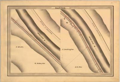 Erie Canal Survey, Danube showing Shultz and Ludington 