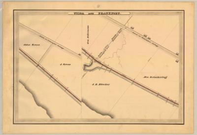 Erie Canal Survey, Utica and Frankfort showing two views of Canal 