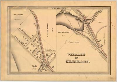 Erie Canal Survey, Whitestown showing Village of Oriskany 