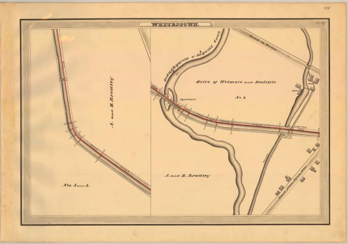 Erie Canal Survey, Whitestown showing Sedaghqueda Creek and Mills 