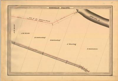 Erie Canal Survey, German Flatts showing Site of the Herkimer Canal 