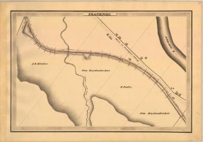 Erie Canal Survey, Frankfort showing French Creek and Mohawk River 