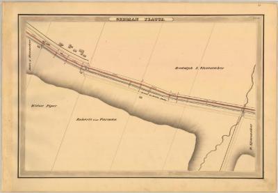 Erie Canal Survey, German Flatts showing Piper and Shoemaker 
