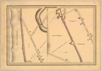 Erie Canal Survey, Whitestown showing Whitesboro Street 