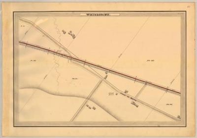 Erie Canal Survey, Whitestown showing Road to Utica and School House 