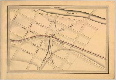 Erie Canal Survey, Utica showing Miller’s Basin and Mohawk River 