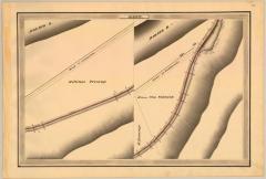 Erie Canal Survey, Root showing two views of Canal and Road to Fultonville 