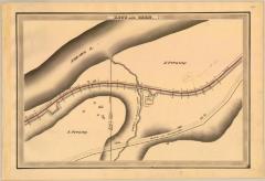 Erie Canal Survey, Root and Glen showing Town Line, Prentup’s Creek and Dry Dock 