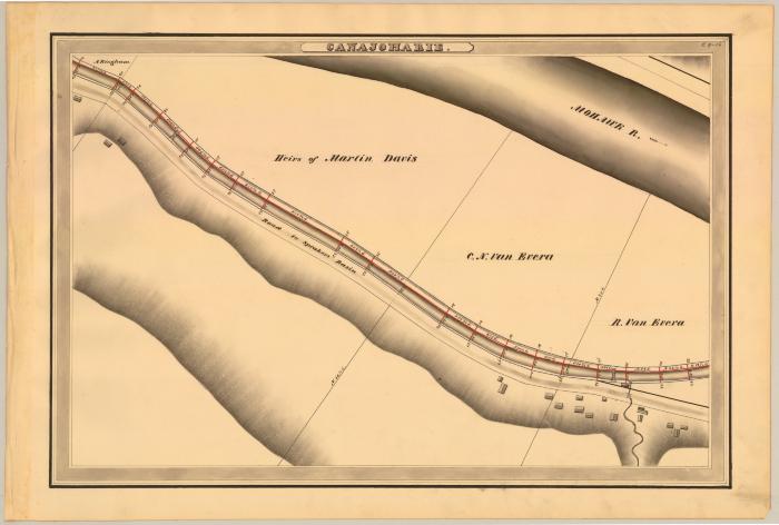 Erie Canal Survey, Canajoharie showing Davis and Van Evera 