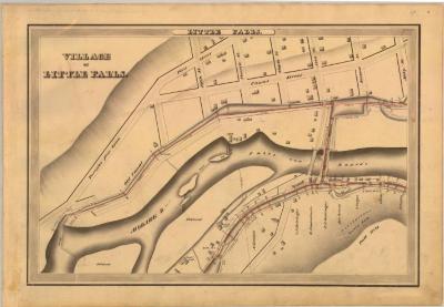 Erie Canal Survey, Little Falls showing Village of Little Falls