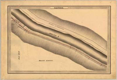 Erie Canal Survey, Danube showing Mohawk River and Turnpike to Schenectady 