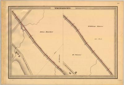 Erie Canal Survey, Whitestown showing Road to Oriskany 