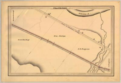 Erie Canal Survey, Frankfort showing Road to Frankfort Village and Steeles Brook 