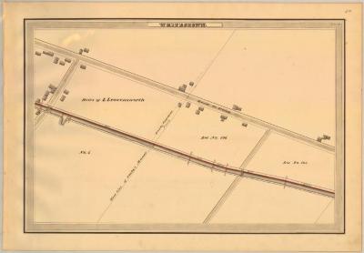 Erie Canal Survey, Whitestown showing Road to Utica and Leavensworth 