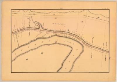 Chenango Canal Survey, Greene showing Brushingham, Terwilleger and large bend in the Chenango River 