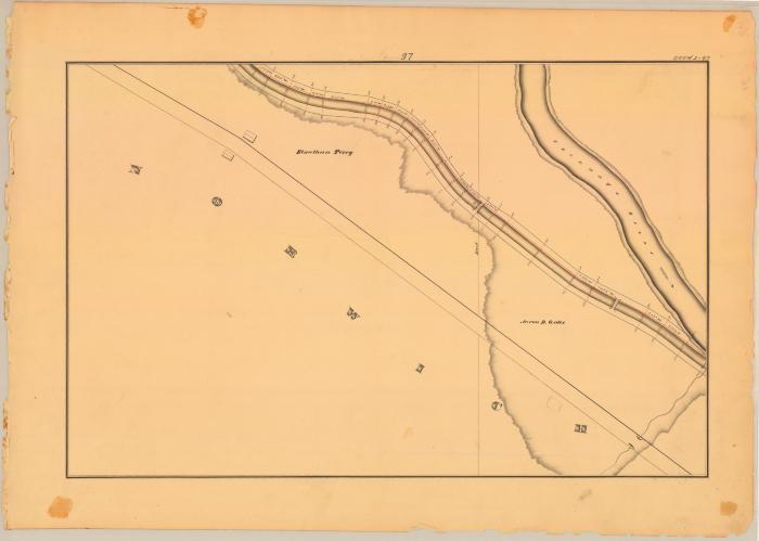 Chenango Canal Survey, Norwich showing Terry, Gates and Chenango River 