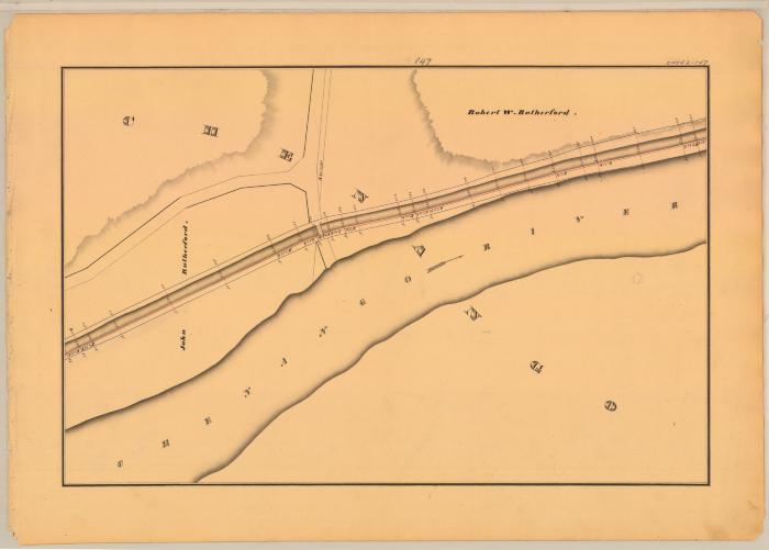 Chenango Canal Survey, Chenango showing Rutherford and Chenango River 