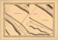 Erie Canal Survey, Glen showing two views of Canal and Road to Florida 