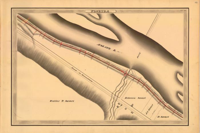 Erie Canal Survey, Florida showing Mohawk River and Swart 