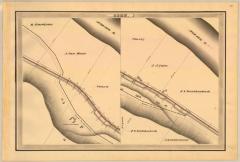 Erie Canal Survey, Glen showing two views of Canal and Road to Auriesville 
