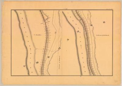 Chenango Canal Survey, Chenango showing two views of the Canal, Lock No. 106 and Chenango River 