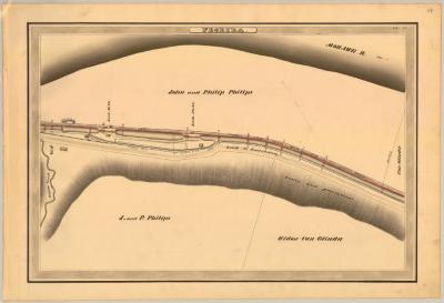 Erie Canal Survey, Florida showing Lock No. 22 and 23