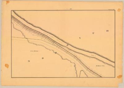 Chenango Canal Survey, Norwich showing Gates and Chenango River 