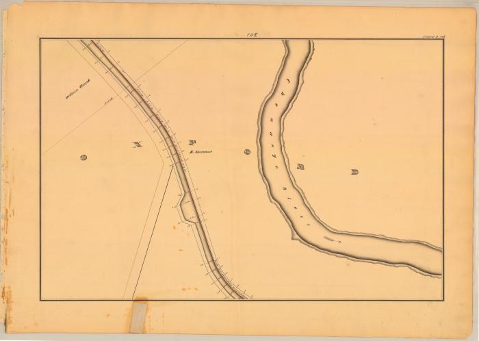 Chenango Canal Survey, Oxford showing Church, Sherwood and Chenango River 