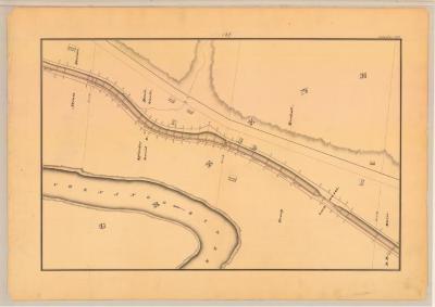 Chenango Canal Survey, Greene showing Davis, Birdsall and Lock No. 105 