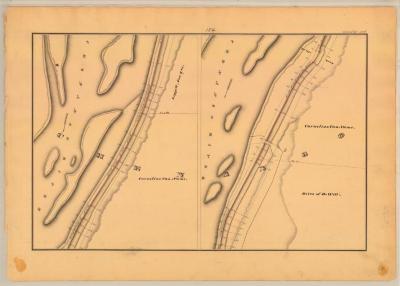 Chenango Canal Survey, Chenango showing two views of Canal and Lock No. 111 
