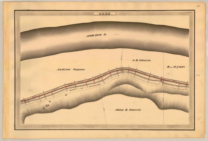 Erie Canal Survey, Glen showing Conner and Yates 