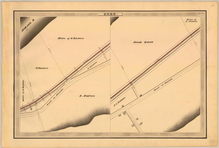 Erie Canal Survey, Glen showing Enders and Houck 