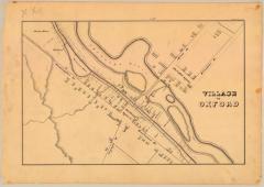 Chenango Canal Survey, Oxford showing Village of Oxford, Baldwin’s Basin and Washington Street