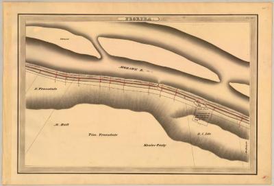 Erie Canal Survey, Florida showing Mohawk River and Lock No. 21