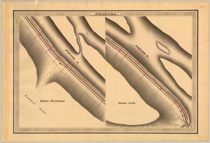 Erie Canal Survey, Florida showing Yankee Hill and Mohawk River 
