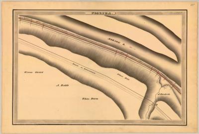 Erie Canal Survey, Florida showing Road to Rotterdam and Flint Hill 