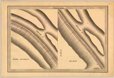 Erie Canal Survey, Florida showing two views of Canal and Mohawk River 