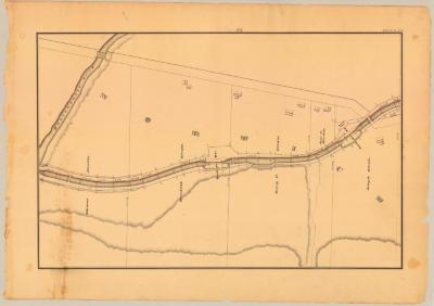 Chenango Canal Survey, Norwich showing Kanesarocta Creek and Lock No. 94 and 95 