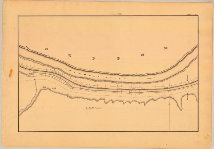 Chenango Canal Survey, Oxford showing McFarland and Chenango River 